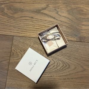 NWT Anna Beck Classic Cross Cuff - Gold & Silver Bracelet